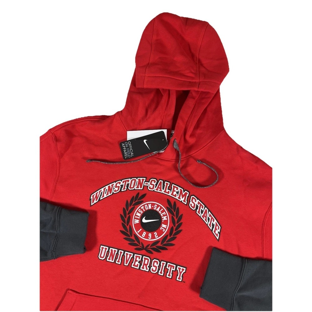 Nike On-Field Winston Salem State University Rams Red Sweatshirt Men's Lg NWT